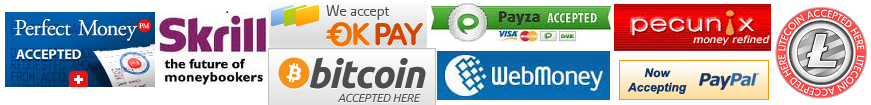Buy domain, web hosting, SSL Certificate and website builder pay with Perfect Money, OKPAY, Payza, Pecunix, PayPal, Skrill (MoneyBookers), Bitcoin and WebMoney